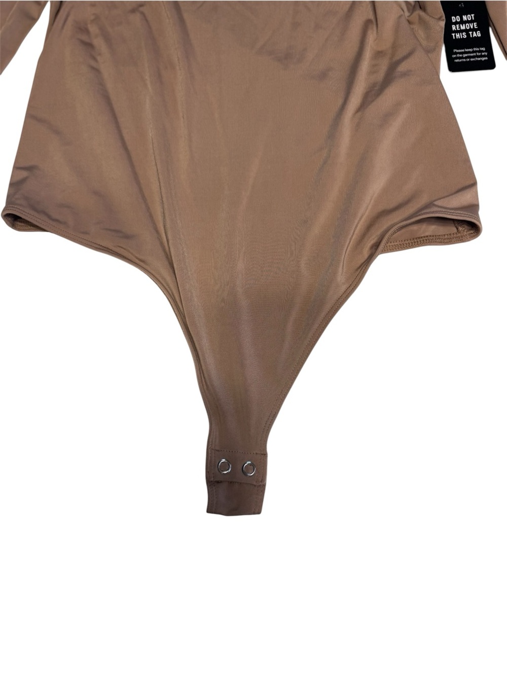 NWT Express Long Sleeve Bodysuit in Taupe - Picture 6 of 6